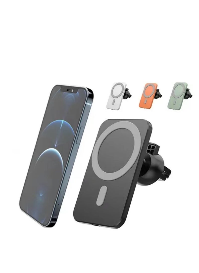 Generic - Qi15W Magnetic car Wireless Charger Charging Pad Phone Holder Magnet compatible For iphone14 13 12 magsafe 15W Fast Car Wireless Charger. - Image 1