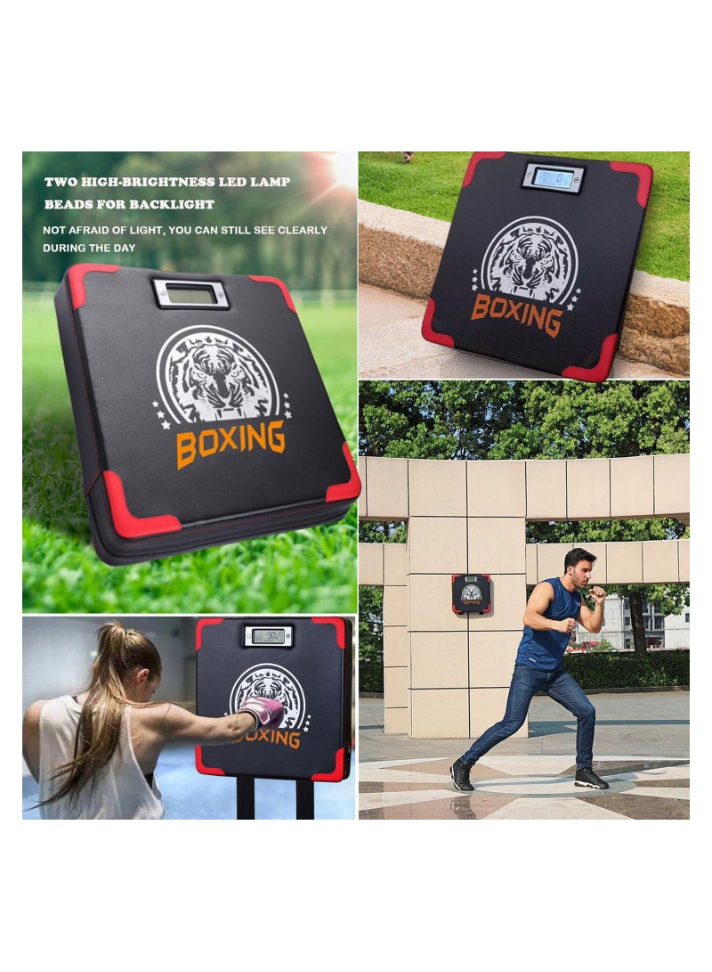 Zikra Boxing Strength Tester, Wall-Mounted Punch Force Mat for Training, Adjustable Height, Displays Boxing Power/Frequency, Ideal for Indoor and Outdoor Use. - Image 3