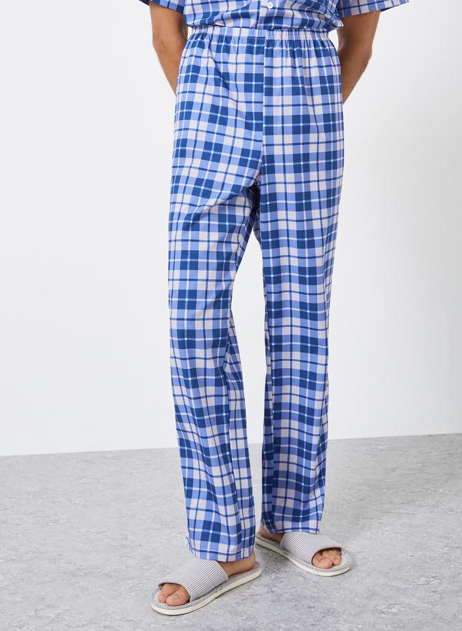 Styli Men Checked Relaxed Fit Shirt and Pyjama Set - Image 4