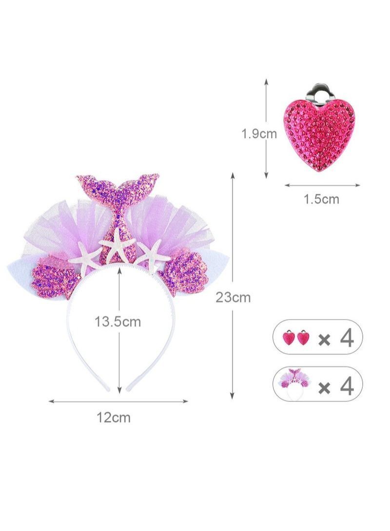 NIBEMINENT 4Pcs Mermaid Party Headband - Image 2