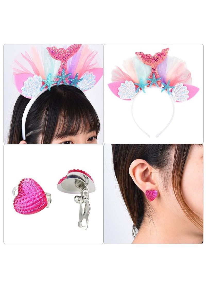 NIBEMINENT 4Pcs Mermaid Party Headband - Image 4