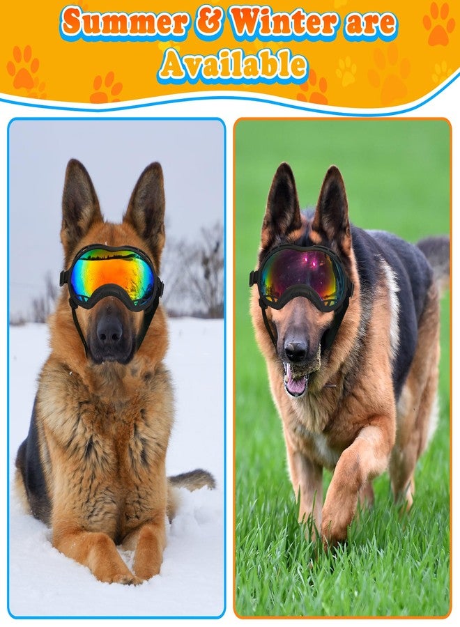 Micnaron Dog Goggles for Large Dogs, UV Protection Dog Sunglasses, Adjustable Strap, Windproof、Dustproof、Anti-Fog Eye Protection Sunglasses for Large and Medium Dogs (Black Frame) - Image 4