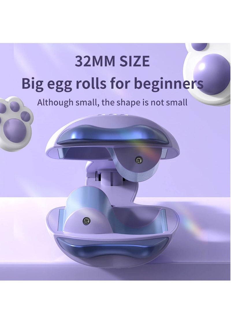 SYOSI مكواة تجعيد الشعر 32 مم على شكل بيضة، أدوات تصفيف الشعر بموجات لامعة مع تسخين سريع وشاشة LED للتحكم في درجة الحرارة وأيونات سالبة مضادة للحروق للعناية بالشعر للنساء - Image 4