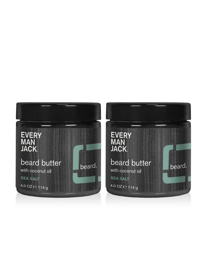 Every Man Jack Beard Butter Subtle Sea Salt Fragrance Rejuvenates Hydrates And Styles Dry Unruly Beards While Relieving Itch Naturally Derived With Shea Butter And Coconut Oil 4Ounce Twin Pack  - Image 2
