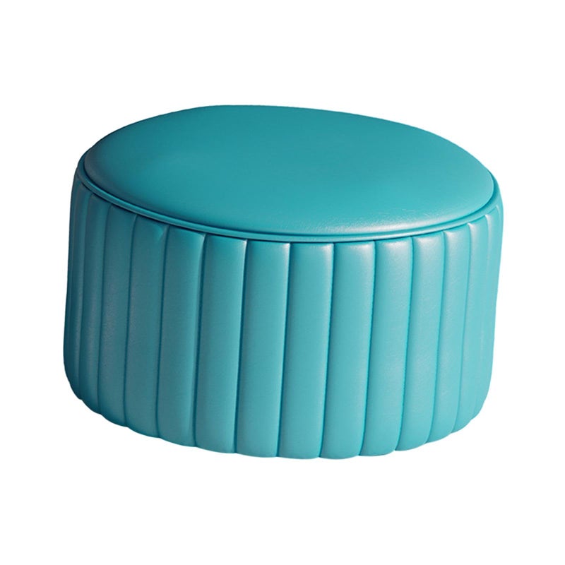 Multifunctional Peacock Blue Footrest Stool for Sofa Bedside and Childrens Room - Image 2