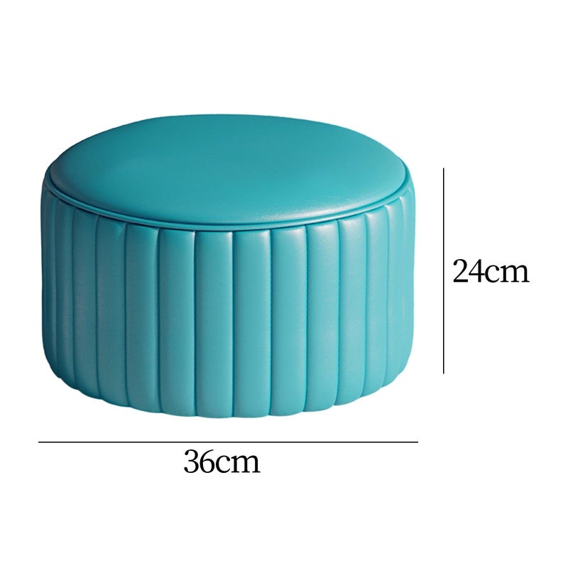 Multifunctional Peacock Blue Footrest Stool for Sofa Bedside and Childrens Room - Image 4
