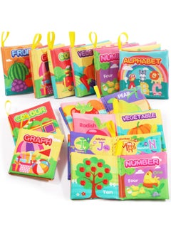 Generic 6 Months Can Bite, Tear, Wash, Not Rot, Early Education, Enlightenment, Picture, Cognition, Three-dimensional Cloth Book, Baby Toys-Color:2959-4# Shape Cloth Book  - Image 2