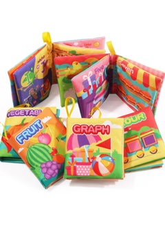 Generic 6 Months Can Bite, Tear, Wash, Not Rot, Early Education, Enlightenment, Picture, Cognition, Three-dimensional Cloth Book, Baby Toys-Color:2959-4# Shape Cloth Book  - Image 3
