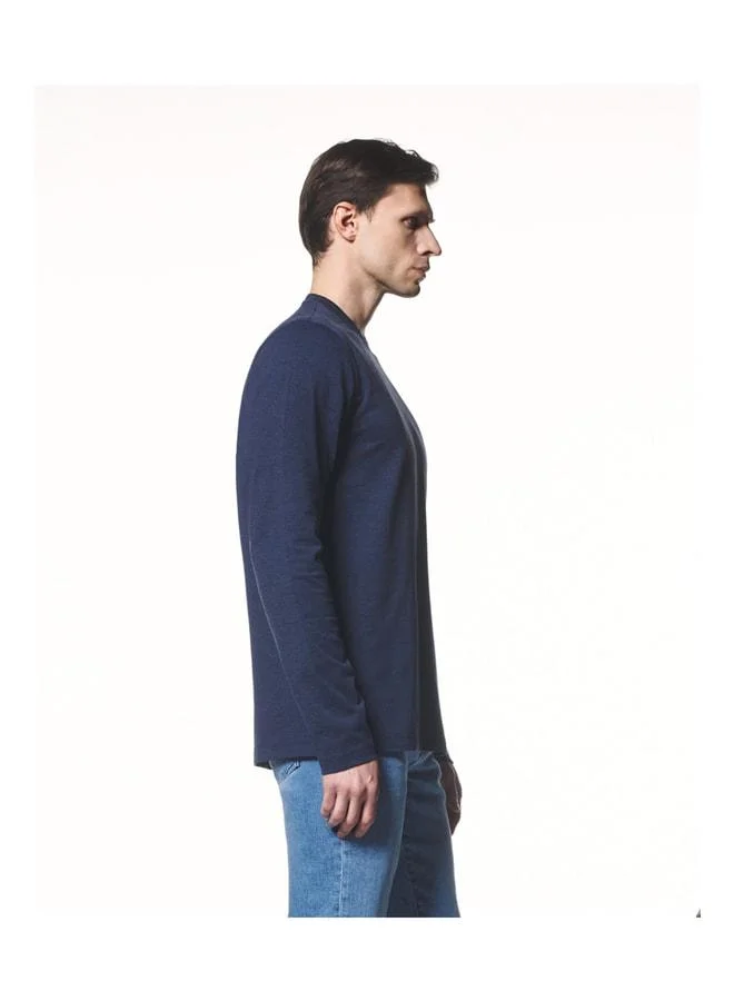 Liwali  Long-sleeve T-Shirt with contrast details. for Men | Best Price UAE