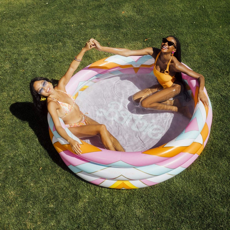 FUNBOY & Malibu Barbie Luxury Inflatable Summer Dream Kiddie Pool, Perfect For A Summer Pool Party Medium - Image 2