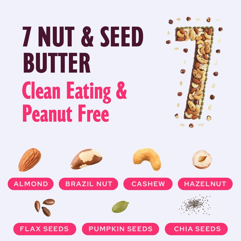 NuttZo Natural Power Fuel Smooth 7 Nuts & Seeds Butter Spread | Paleo and Keto Friendly | Peanut & Gluten Free, Kosher, No Added Sugar or Oil | 12 oz Jar, 6 Pack - Image 5