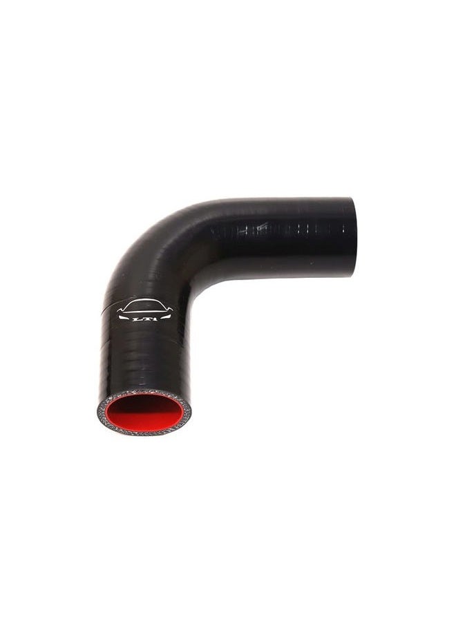 TenkeAuto 4-Ply Reinforced ID 90 Degree 1.5" ID Elbow Silicone Hose Coupler for Turbo/Intercooler/Piping (1.5'' BLACK)