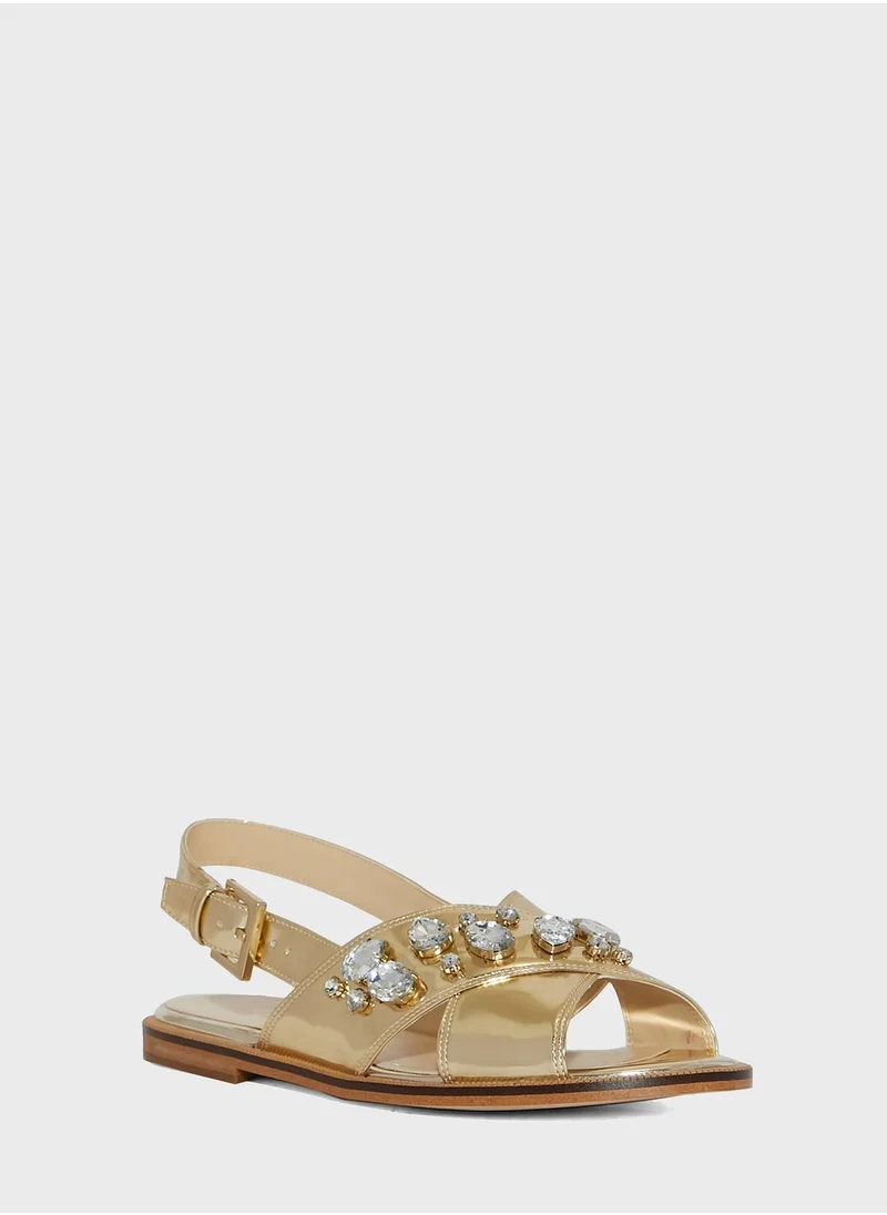 NINE WEST Synthetic Flat Sandals