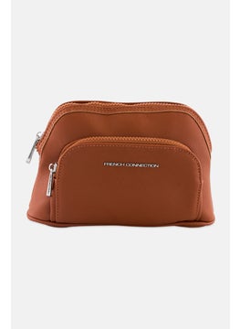 French Connection Women Cosmetic Storage Pouch, Brown  - Image 1