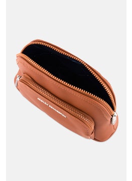 French Connection Women Cosmetic Storage Pouch, Brown  - Image 3