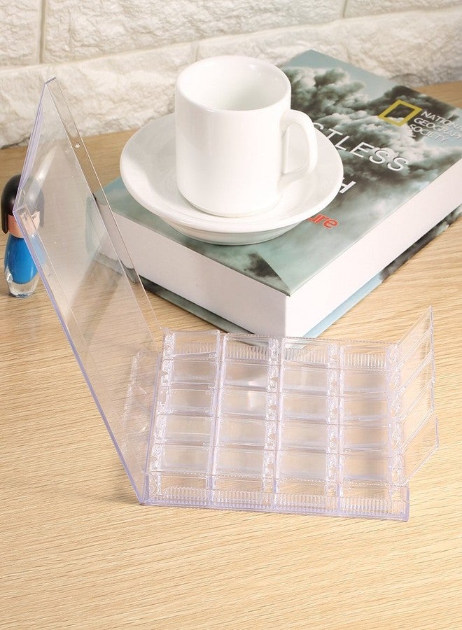 Rotekt 20 Grids Bead Storage Box Organizer, Transparent Acrylic Nail Art Decorations Container Rhinestone Beads Case for Crafts with Dividers, Clear Plastic DIY Art Crafts Nail - Image 5