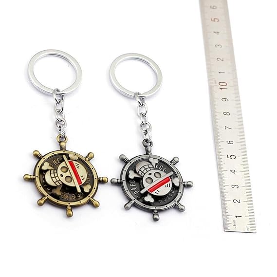 FowWelt Universal Keychain for Men & Women – Heavy Duty Metal, Anime 3D, Quick Release | Car, Bike, Home, Office | Gift-Ready | Multiple Styles - Luffy - Multicolor - Image 3