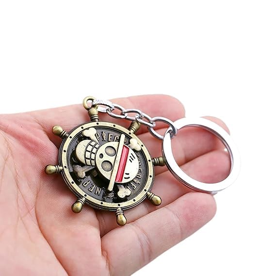 FowWelt Universal Keychain for Men & Women – Heavy Duty Metal, Anime 3D, Quick Release | Car, Bike, Home, Office | Gift-Ready | Multiple Styles - Luffy - Multicolor - Image 1