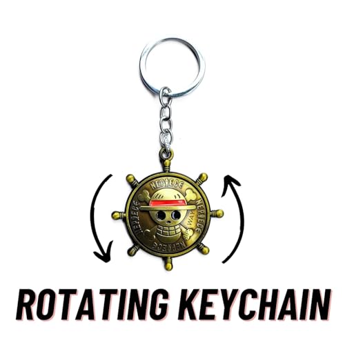FowWelt Universal Keychain for Men & Women – Heavy Duty Metal, Anime 3D, Quick Release | Car, Bike, Home, Office | Gift-Ready | Multiple Styles - Luffy - Multicolor - Image 4
