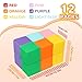 TRENDBOX Foam Blocks for Toddlers 12 PCS Soft Building Blocks for Kids Large Foam Cubes Colourful Stacking Block Sets Throw Play Toys with Washable CoverPink Light Blue Yellow Orange Green Purple - Image 4