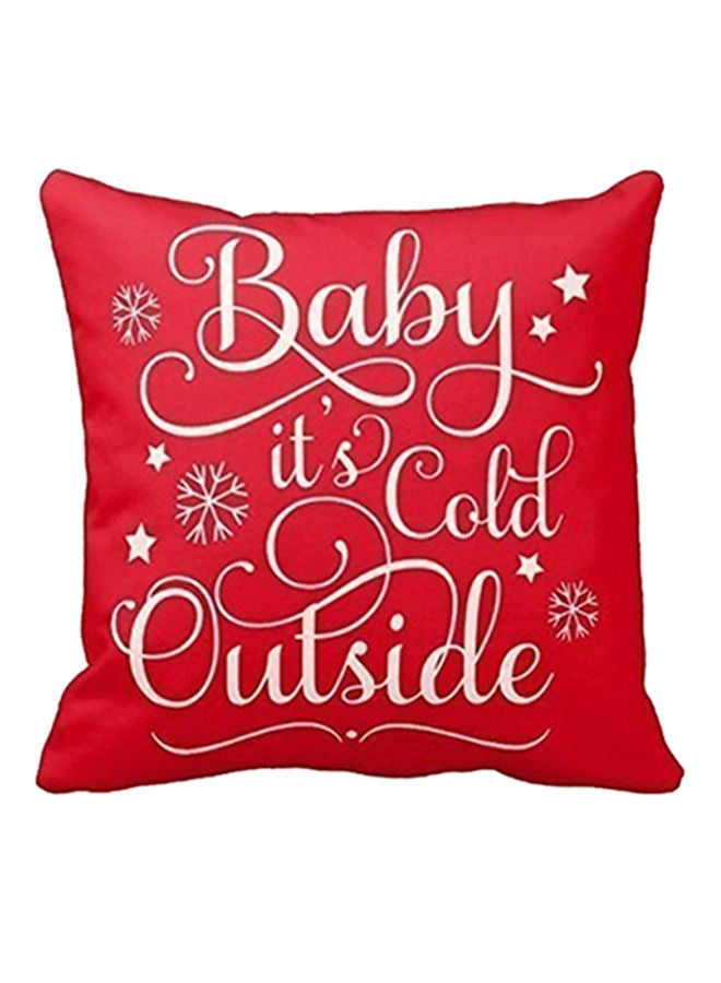 نيبمينينت غطاء وسادة زينة برسومات بنمط كرتوني بيج / أحمر/أخضر 45x45سنتيمتر