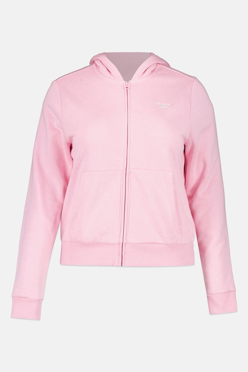 Reebok Women Plus Size Long Sleeve Outdoor Sweatshirt, Pink - Image 3