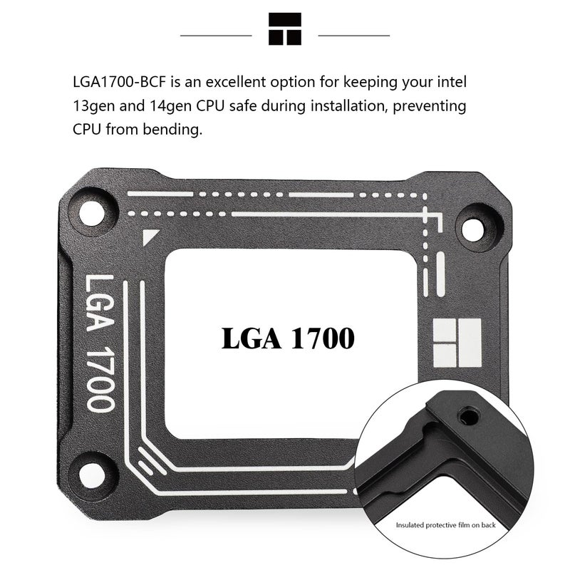 Thermalright LGA1700-BCF Black V2 CPU Anti-Bend Fixer, Intel 12/13/14 Gen Anti-Bend Fixing Fixture, Intel CPU Corrective Fixing Bracket, LGA17XX Corrective CPU Bender, LGA1700 Full Fit Fixer - Image 3