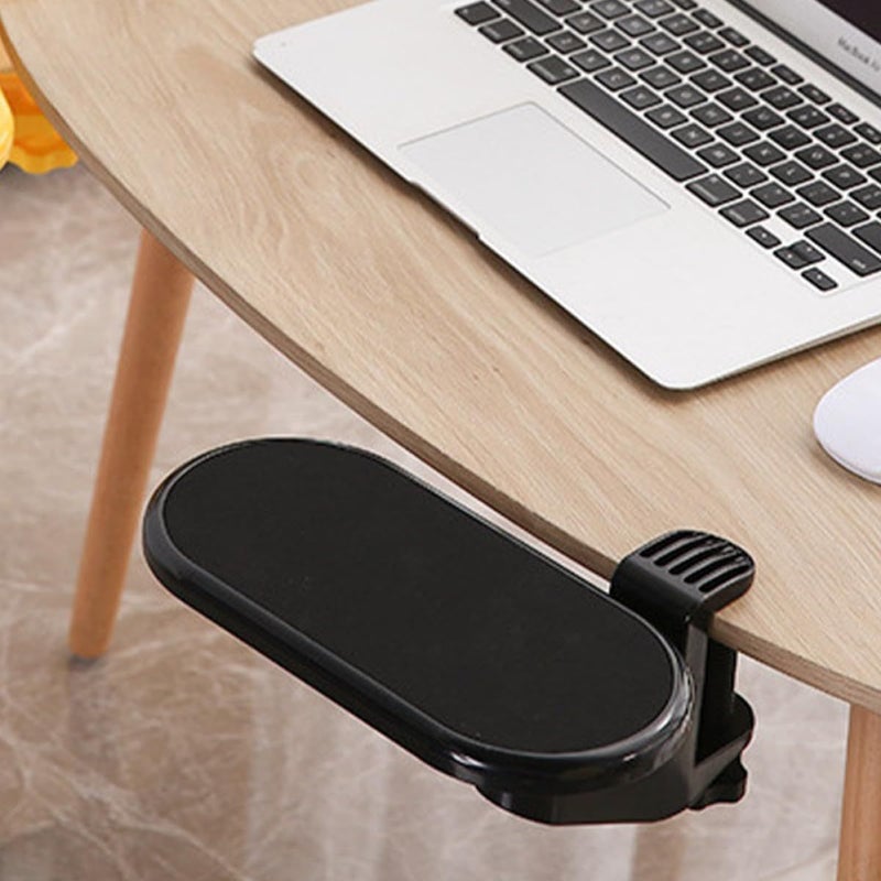 Rotatable Arm Elbow Rest Mouse Pad with Adjustable Wrist Support Desk Extender Black - Image 4