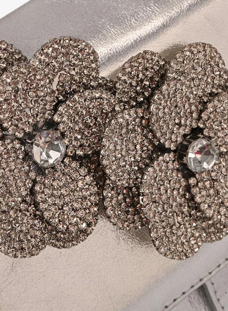Carmen Steffens  Top Handle Bag Flower Silver for Women | Best Price UAE