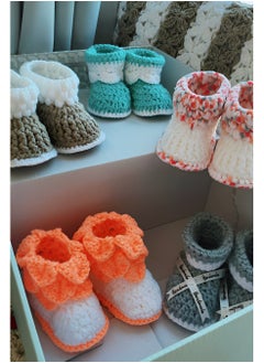 Gift Set for New Born - 4 cute crochet baby shoe pairs multicolour - pzsku/ZFB328976BB6BE5073BD6Z/45/_/1718827152/35a0fd2b-7585-4b58-93f4-9780b6e1e1f7