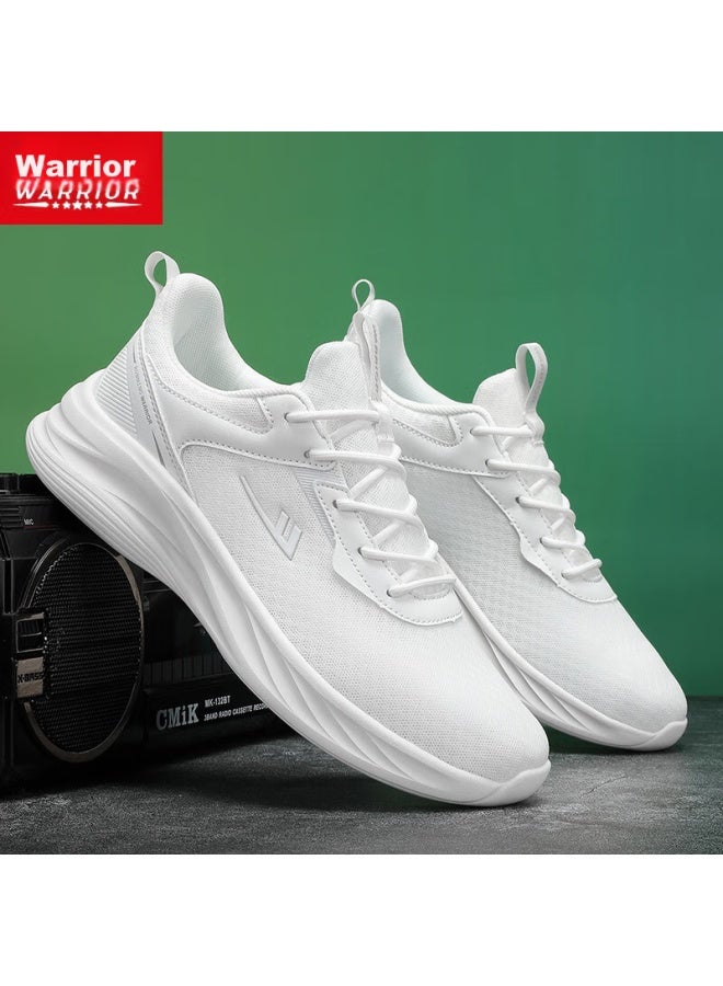 Pull Back Huili Men's Shoes, Soft-soled Running Sneakers, Summer New Style Men's Mesh Breathable Casual White Shoes, Black, Size 39 - Image 5