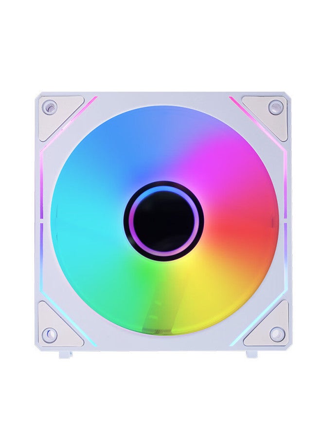 Play Jia Wanjia Xingchen Pro Building Block Fan, White, Single Pack, 12cm Water Cooling Case Fan Module, Wireless Splicing/argb Light Synchronization/pwm Temperature Control - Image 2