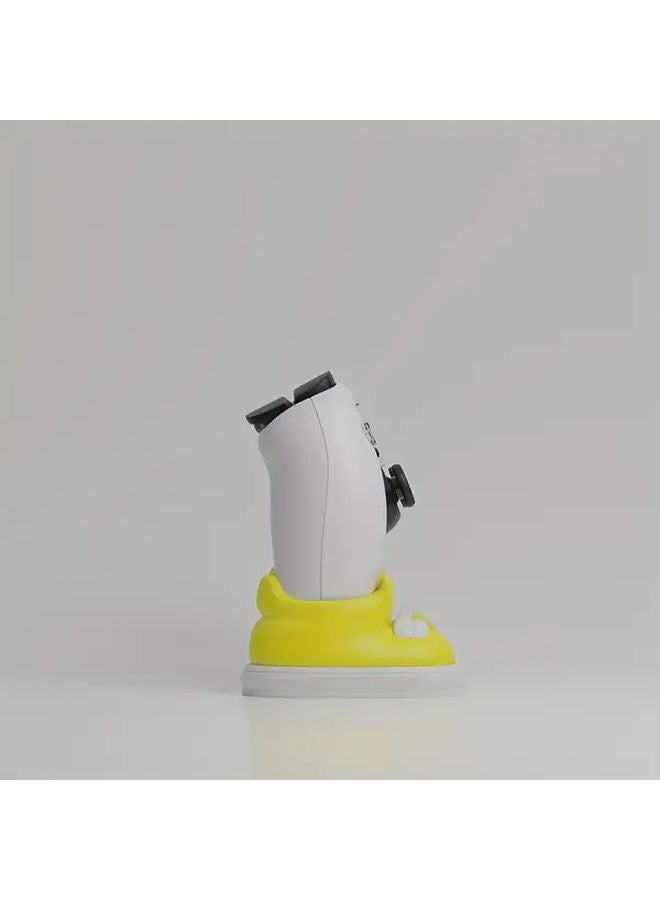 Yellow PS5 Controller Stand Durable Gaming Accessory Playful Shoe Design Display Holder - Image 4