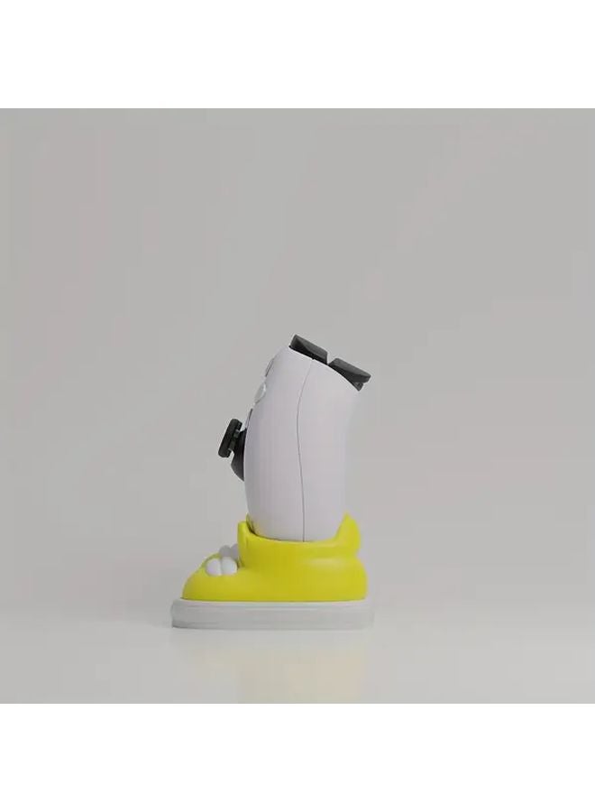 Yellow PS5 Controller Stand Durable Gaming Accessory Playful Shoe Design Display Holder - Image 5