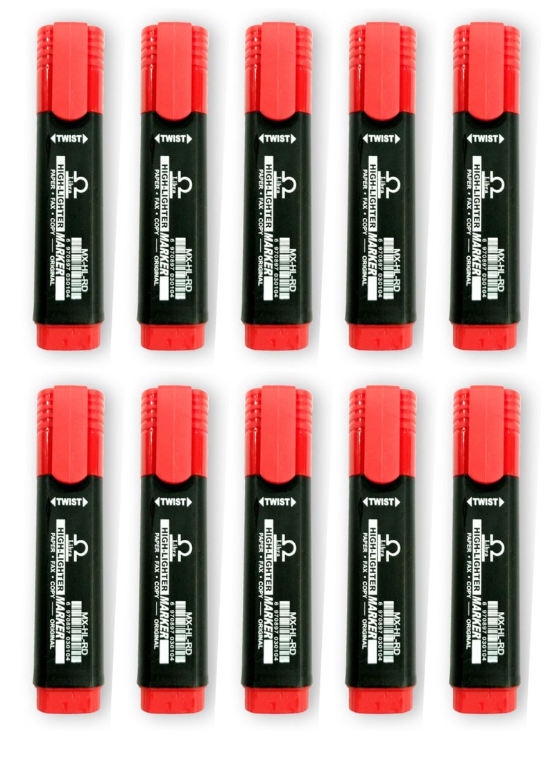 Libra highlighter RED (10 Pcs Per box) - Image 1