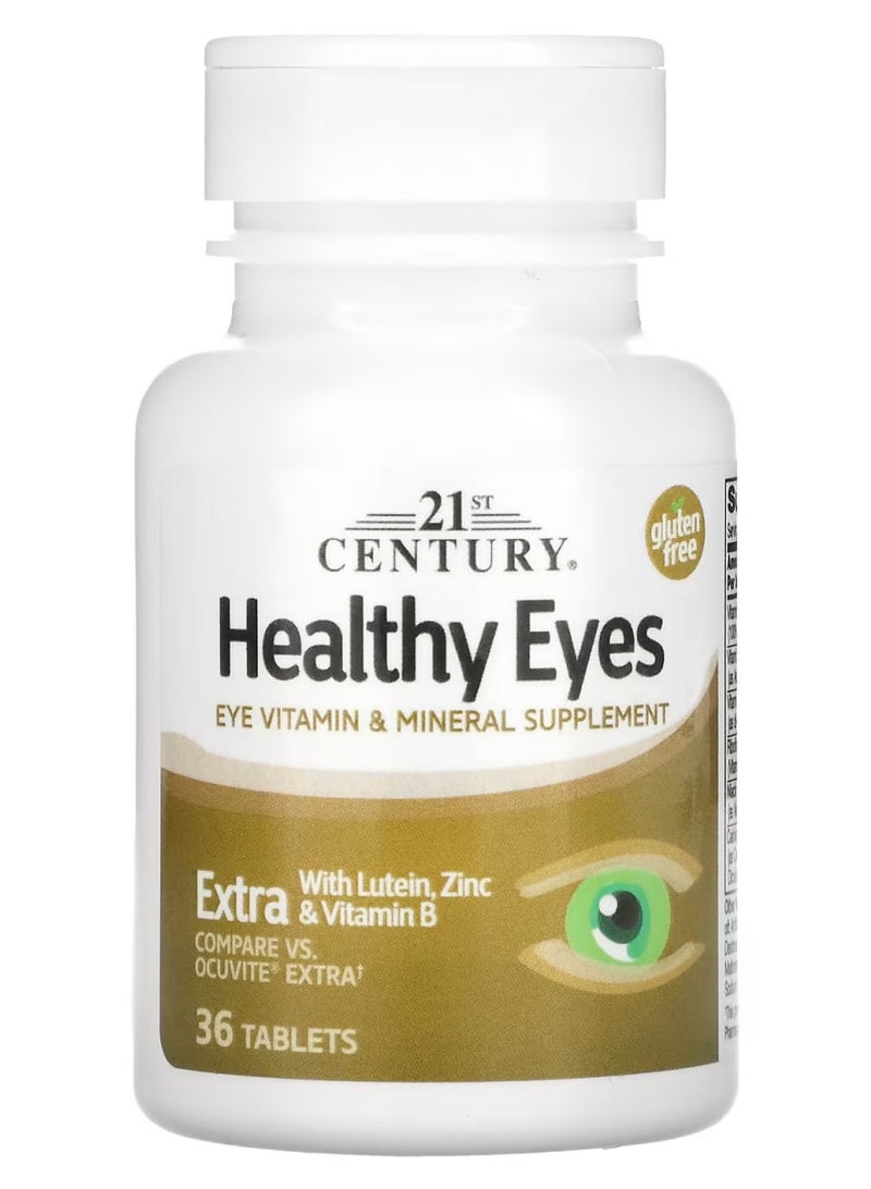 Healthy Eyes Extra With Lutein - Zinc & Vitamin B 36 Tablets