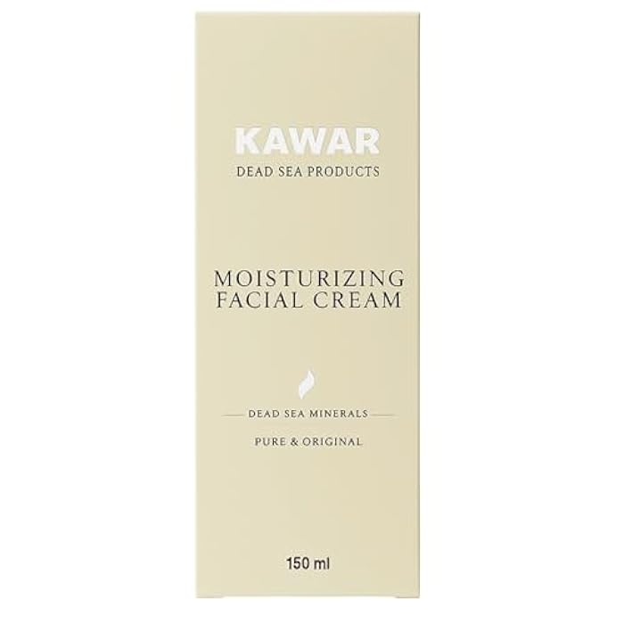 KAWAR Dead Sea Face Moisturizer with Hyaluronic Acid, Niacinamide & Ceramides, Skin Feels Softer and Smoother, Long-Lasting Hydration, Fast-Absorbing, Vegan Moisturizer for Men & Women, 5.1 fl oz - Image 3