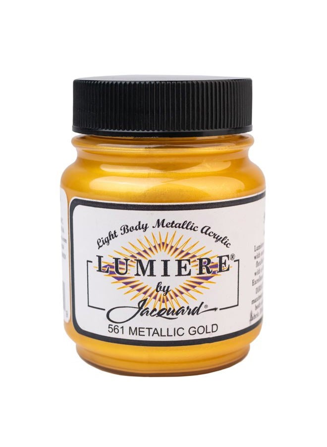 Jacquard Lumiere Paint 2.25oz Metallic Gold - Image 1