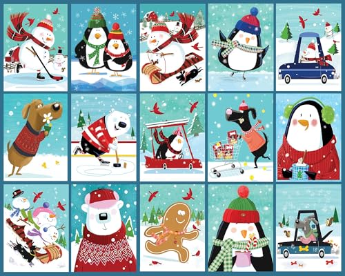 Springbok Snow Day Fun 400 Piece Jigsaw Puzzle for Adults Family and Kids Unique Cut Pieces Made in USA - Image 1