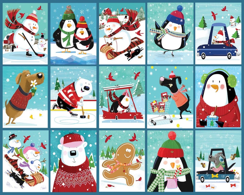 Springbok Snow Day Fun 400 Piece Jigsaw Puzzle for Adults Family and Kids Unique Cut Pieces Made in USA - Image 3
