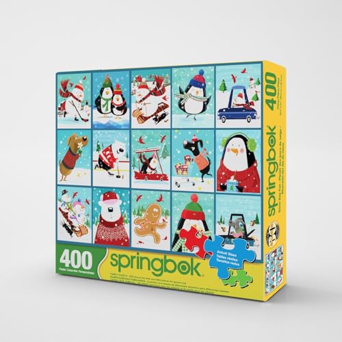 Springbok Snow Day Fun 400 Piece Jigsaw Puzzle for Adults Family and Kids Unique Cut Pieces Made in USA - Image 5