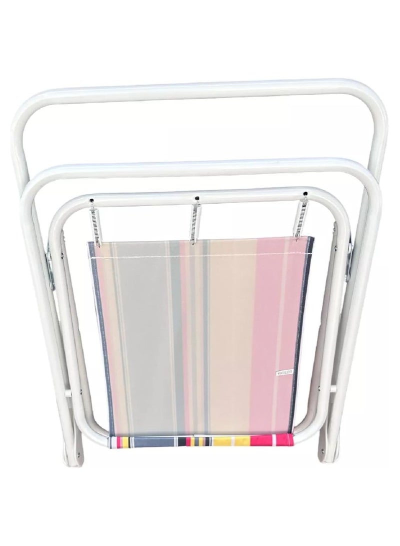 Beach Chair Foldable Camping Chair For Outdoor Camp Beach Travel Picnic Hiking, Multicolor Folding Camping Chair, 75x56x50cm - Image 2