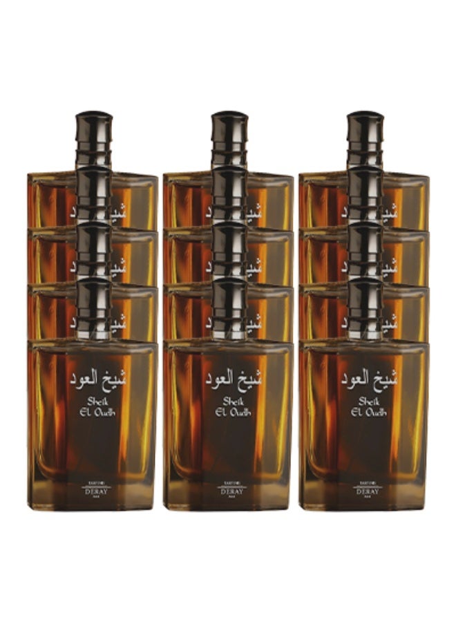 DERAY 12 Pieces Sheikh El Oud Perfume For Men 100ml EDP - Image 1