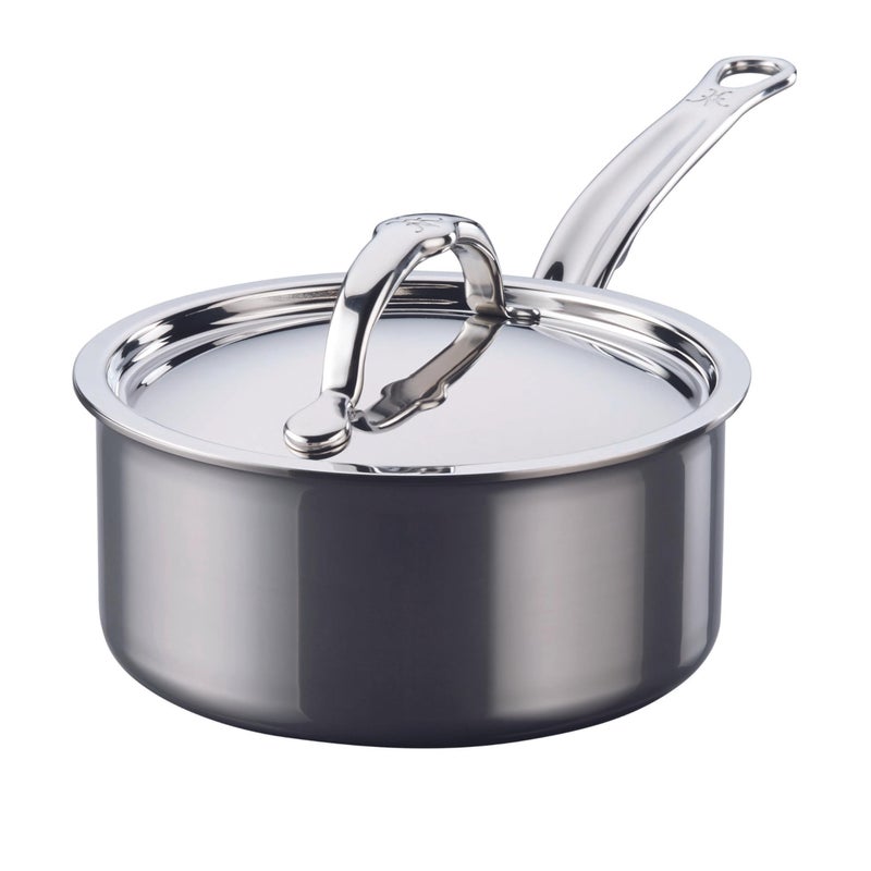 Hestan Hestan  NanoBond Collection  Titanium Stainless Steel 15Quart Sauce Pan with Lid  Toxin PFAS  Chemical Free Clean Cookware Induction Cooktop Compatible 