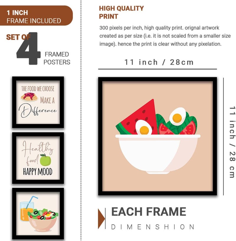 KOTART Kitchen Wall Art Frames Set of 4 - Image 2