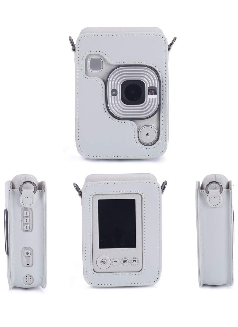 Generic Case for Instax Mini Liplay Hybrid Instant Camera and Printer , Soft Shockproof Case with Detachable/Adjustable Shoulder Strap for Fujifilm Instax Mini Liplay Hybrid Instant Camera ( Grey)  - Image 2