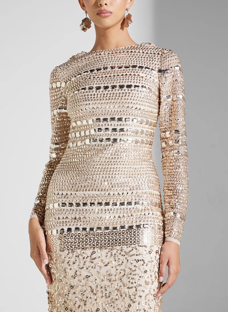 Amelia Rose Sequin Embellished Dress