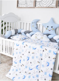 FUN MOMENT 6-Piece Baby Cot Bedspread With Snail Partitions  - Image 2
