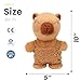 Easfan Talking Capybara Repeats What You Say Walking Singing Stuffed Animal Electric Interactive Plush Toy Funny Animated Toy Mimicking Speaking Birthday for Kids Toddlers9 - Image 4