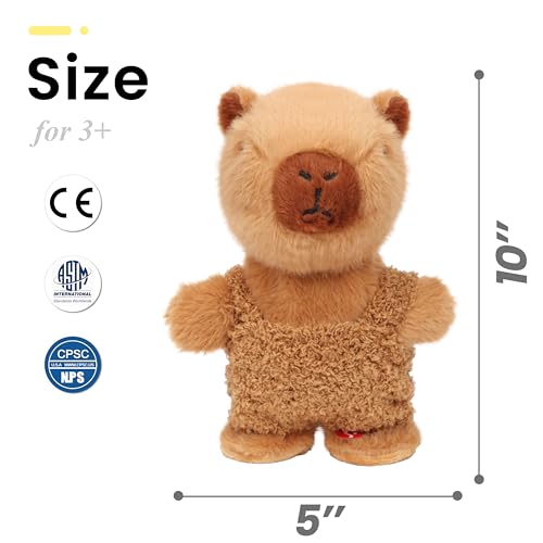 Easfan Talking Capybara Repeats What You Say Walking Singing Stuffed Animal Electric Interactive Plush Toy Funny Animated Toy Mimicking Speaking Birthday for Kids Toddlers9 - Image 5